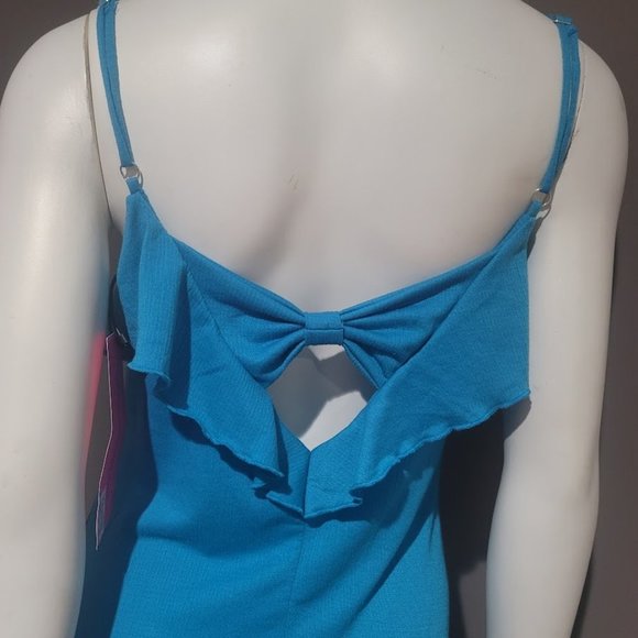 Betsey Johnson Cut It Out Bow Back Mini Dress Sz SM - Picture 5 of 10
